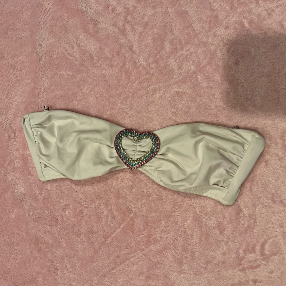 Victoria's Secret heart bandeau bikini top